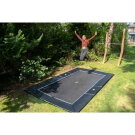 EXIT Dynamic ebenerdiges sports Trampolin 244x427cm - schwarz