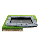 EXIT Supreme Bodentrampolin 244x427cm - grau