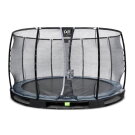 EXIT Elegant Premium Inground-Trampolin ø366cm mit Deluxe Sicherheitsnetz - schwarz