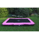 EXIT Silhouette Bodentrampolin 214x305cm - rosa