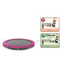 EXIT Silhouette Bodentrampolin ø305cm - rosa