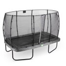 EXIT Elegant Trampolin 244x427cm mit Economy Sicherheitsnetz - grau
