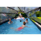 EXIT Stone Pool 540x250x100cm mit Sandfilterpumpe und Abdeckung - grau