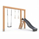 EXIT Linea Massiv 140 Schaukel mit Rutsche und Turnringen