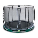 EXIT Elegant Inground-Trampolin ø305cm mit Economy Sicherheitsnetz - grün