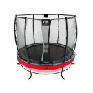 EXIT Elegant Premium Trampolin ø305cm mit Deluxe Sicherheitsnetz - rot