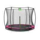 EXIT Silhouette Bodentrampolin ø305cm mit Sicherheitsnetz - rosa