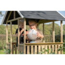 EXIT Panorama 500 Holzspielhaus mit Rutsche und Sandkasten