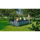 EXIT Wood Pool 540x250x122cm mit Filterpumpe - braun