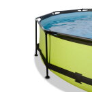 EXIT Lime Pool ø300x76cm mit Filterpump und Sonnensegel - grün