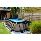 EXIT Stone Pool 400x200x100cm mit Filterpumpe - grau