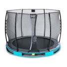 EXIT Elegant Inground-Trampolin ø305cm mit Economy Sicherheitsnetz - blau