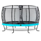 EXIT Elegant Premium Trampolin ø427cm mit Deluxe Sicherheitsnetz - blau