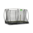 EXIT Silhouette Bodentrampolin 214x305cm mit Sicherheitsnetz - schwarz