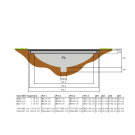 EXIT Supreme ebenerdiges Trampolin 244x427cm mit Sicherheitsnetz - schwarz