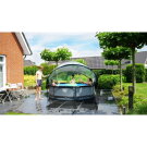 EXIT Stone Pool Ø300x76cm mit Filterpumpe & Abdeckung – Grau
