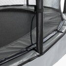 EXIT Elegant Premium Inground-Trampolin 244x427cm mit Deluxe Sicherheitsnetz - grau