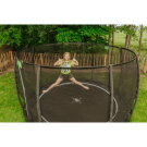 EXIT Dynamic ebenerdiges Trampolin ø366cm mit Sicherheitsnetz - schwarz