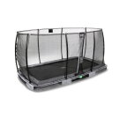 EXIT Elegant Inground-Trampolin 244x427cm mit Economy Sicherheitsnetz - grau