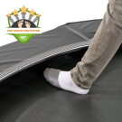 EXIT InTerra ebenerdige sports Trampolin ø366cm - schwarz
