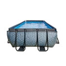 EXIT Stone Pool 400x200x100cm mit Filterpumpe - grau