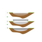 EXIT InTerra ebenerdige Trampolin ø427cm - grau