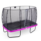 EXIT Elegant Trampolin 214x366cm mit Economy Sicherheitsnetz - lila