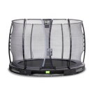 EXIT Elegant Inground-Trampolin ø305cm mit Economy Sicherheitsnetz - schwarz