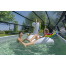 EXIT Black Leather Pool 540x250x122cm mit Sandfilterpumpe und Abdeckung und Zubehörset - schwarz