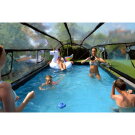 EXIT Stone Pool 540x250x100cm mit Sandfilterpumpe und Abdeckung - grau