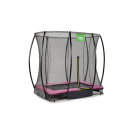 EXIT Silhouette Bodentrampolin 153x214cm mit Sicherheitsnetz - rosa