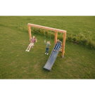 EXIT Linea Massiv 140 Schaukel mit Rutsche und Turnringen
