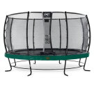 EXIT Elegant Premium Trampolin ø427cm mit Deluxe Sicherheitsnetz - grün