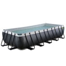 EXIT Black Leather Pool 540x250x100cm ohne Pumpe und Leiter - schwarz