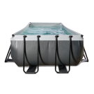 EXIT Black Leather Pool 540x250x122cm mit Filterpumpe - schwarz