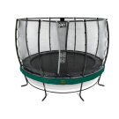EXIT Elegant Premium Trampolin ø427cm mit Deluxe Sicherheitsnetz - grün