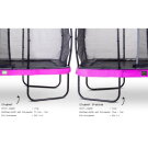 EXIT Elegant Trampolin 214x366cm mit Economy Sicherheitsnetz - lila