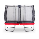 EXIT Elegant Trampolin 214x366cm mit Economy Sicherheitsnetz - rot