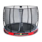 EXIT Elegant Inground-Trampolin ø305cm mit Economy Sicherheitsnetz - rot