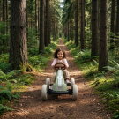 EXIT Foxy Go-Kart für Kinder grün | Pedal-Go-Kart ab 2 Jahren