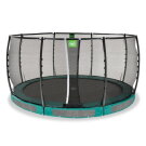EXIT Allure Premium Bodentrampolin ø427cm - grün