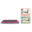 EXIT Silhouette Bodentrampolin 214x305cm - rosa