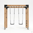 EXIT Linea Robust 110 Holz-Monkeybar mit Doppelschaukel