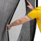 EXIT Dynamic ebenerdiges Trampolin 305x519cm mit Sicherheitsnetz - schwarz