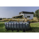 EXIT Black Leather Pool 400x200x122cm mit Sandfilterpumpe - schwarz