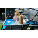 EXIT Stone Pool 400x200x100cm mit Filterpumpe und Abdeckung - grau