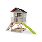 EXIT Loft 500 Holzspielhaus - blau