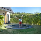 EXIT Dynamic ebenerdiges sports Trampolin ø366cm - schwarz
