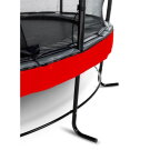 EXIT Elegant Premium Trampolin ø305cm mit Deluxe Sicherheitsnetz - rot