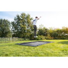 EXIT InTerra ebenerdige sports Trampolin 244x366cm - schwarz